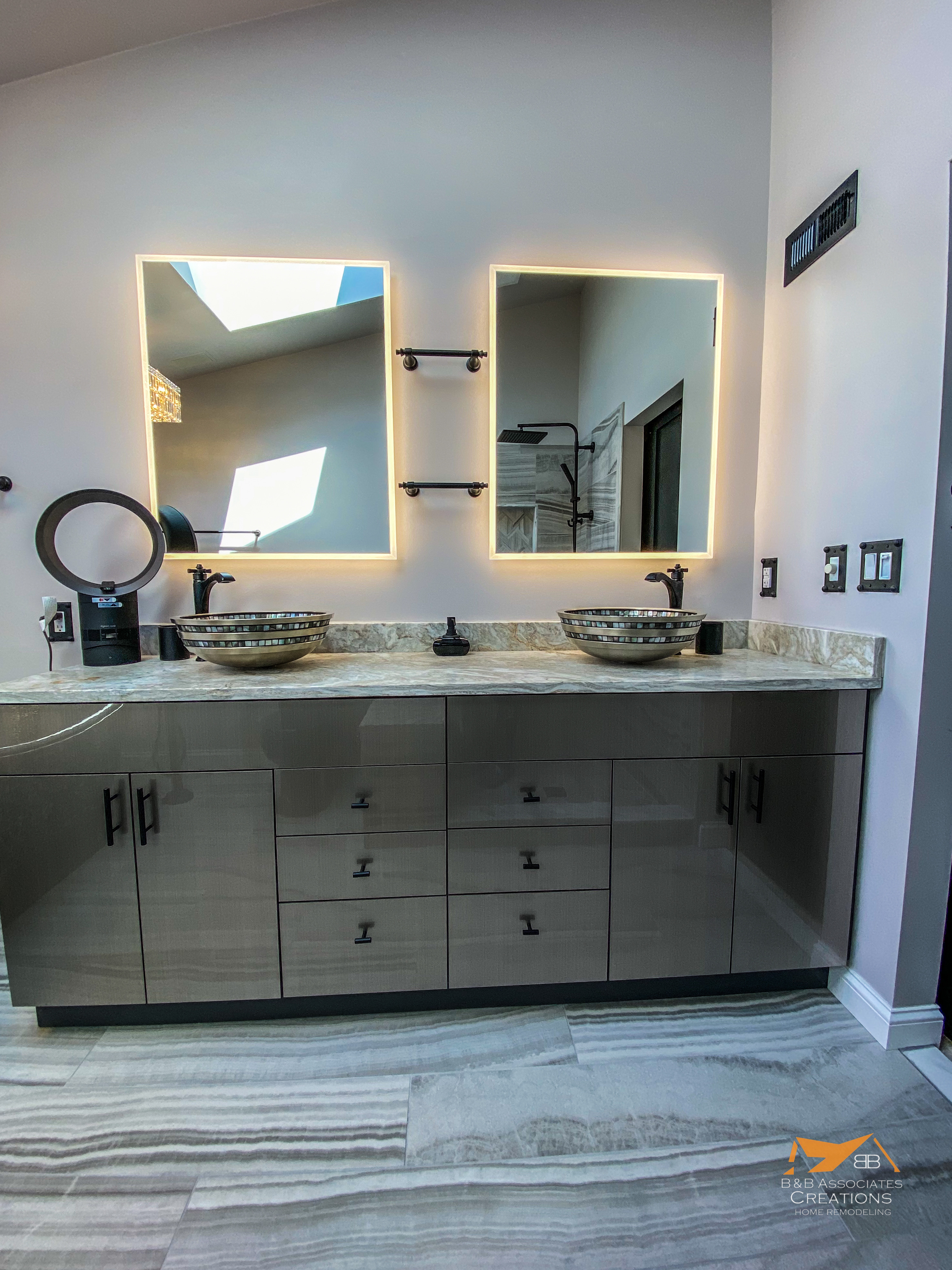 Contemporary bathroom remodel in Gladwyne by B&B Associates Creations — photo 2